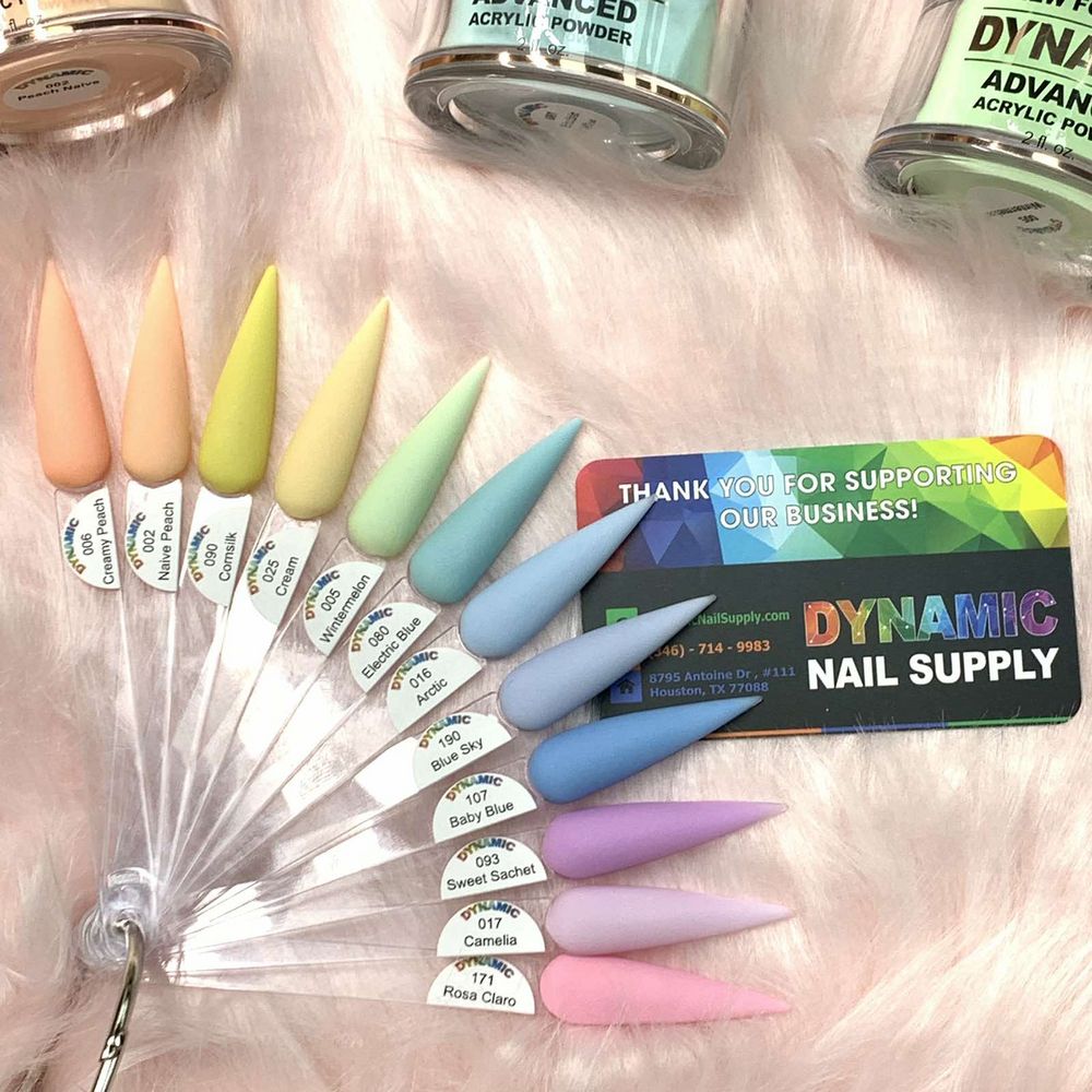 pastel acrylic powder jars set - 4